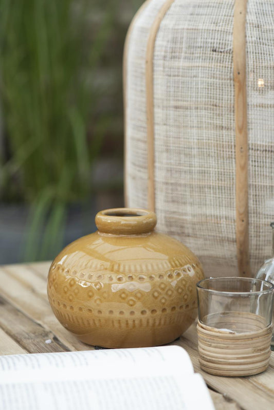 Ib Laursen - Vase krakeleret glasur