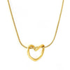 Heart Twist Necklace Long - 18K Guldbelagt