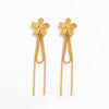muun studios Uni Flower bead hang 18k Earring