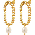muun studios Unni pearl Earrings – 18K Gold Plated Earring 18K Gold Plated