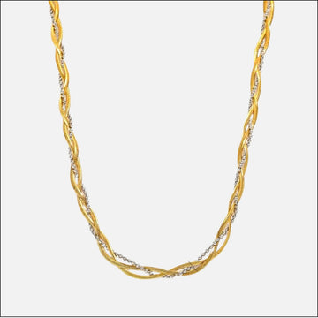 muun studios Velin two-tone Halskæde - 18K Guldbelagt & Rustfrit Stål Necklace