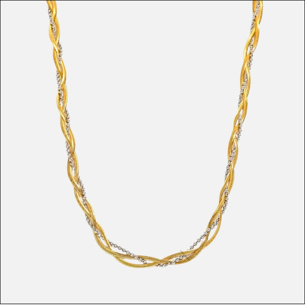 muun studios Velin two-tone Halskæde - 18K Guldbelagt & Rustfrit Stål Necklace