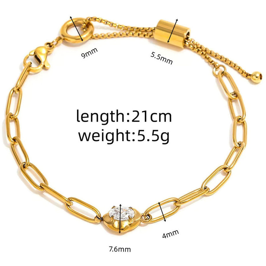 muun studios Zircon knot bracelet 18k Bracelet