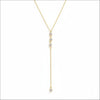 muun studios Zirconia Necklace Necklace 18K Gold Plated