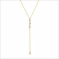 muun studios Zirconia Necklace Necklace 18K Gold Plated