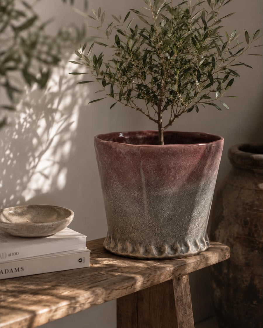 House Doctor Ville Purple Planter - Mellem