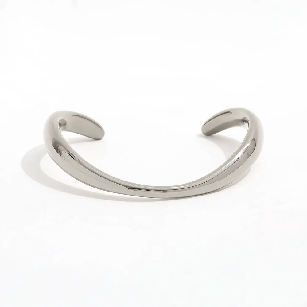 Curvy Bangle 18K Guldbelagt