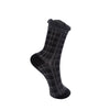 Black Colour Checkie Sock - Black