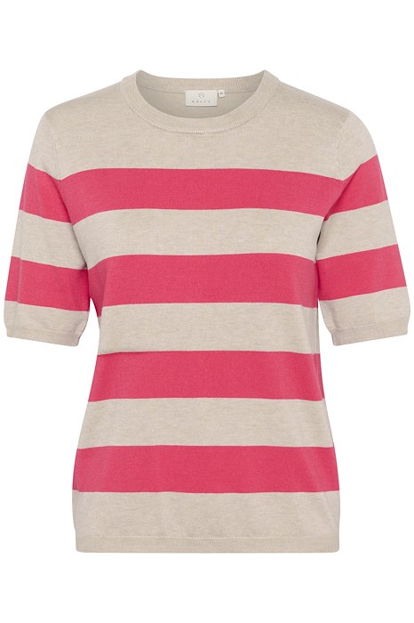 Kaffe Lizza Striped Knit - Raspberry