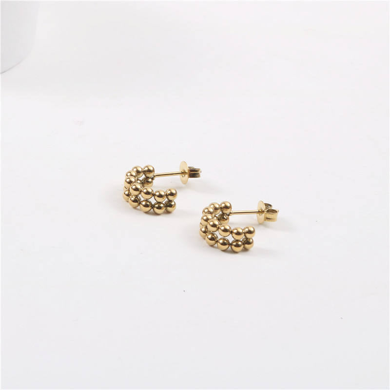 Mini Beads Ørestikker 18K Guldbelagt | muun studios | Køb online hos Moster D – Hurtig levering