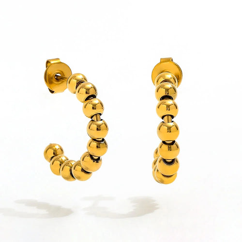 Bead Ørestikkere 18K Guldbelagt | muun studios | Køb online hos Moster D – Hurtig levering