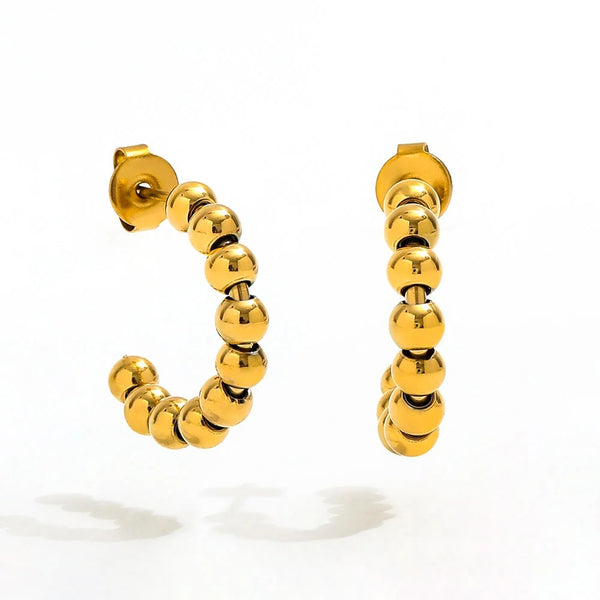 Bead Ørestikkere 18K Guldbelagt | muun studios | Køb online hos Moster D – Hurtig levering