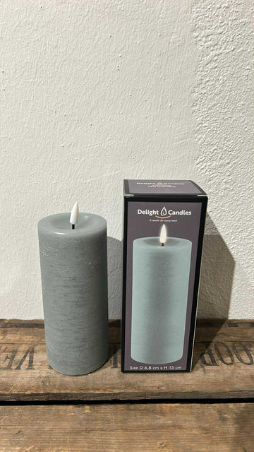 Delight Candles indendørs - 6,8x15cm, salvie