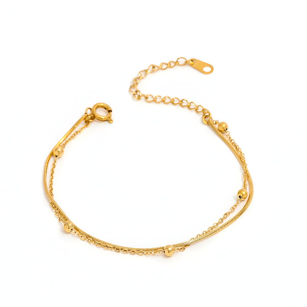 Snake Dot Armbånd 18K Guldbelagt | muun studios | Køb online hos Moster D – Hurtig levering
