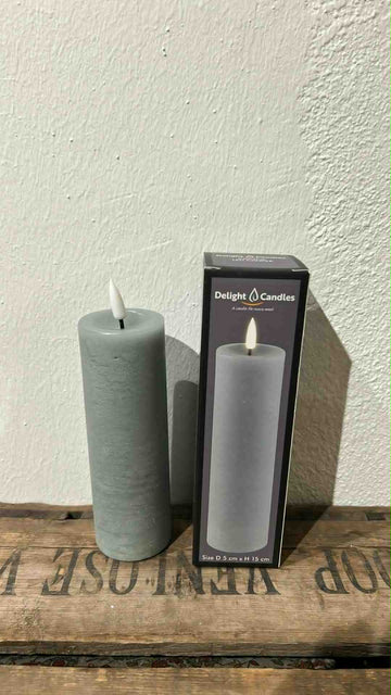 Delight Candles indendørs - 5x15cm, salvie