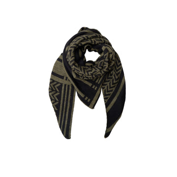 Black Colour Bex Triangle Scarf - Army