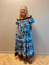 Marta du château Muse Dress - Blue/Marrone
