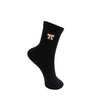 Black Colour Rasmine Sock - Black