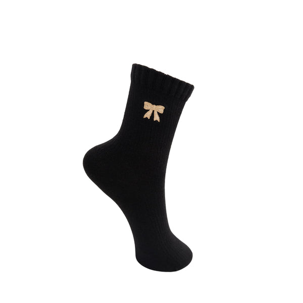 Black Colour Rasmine Sock - Black