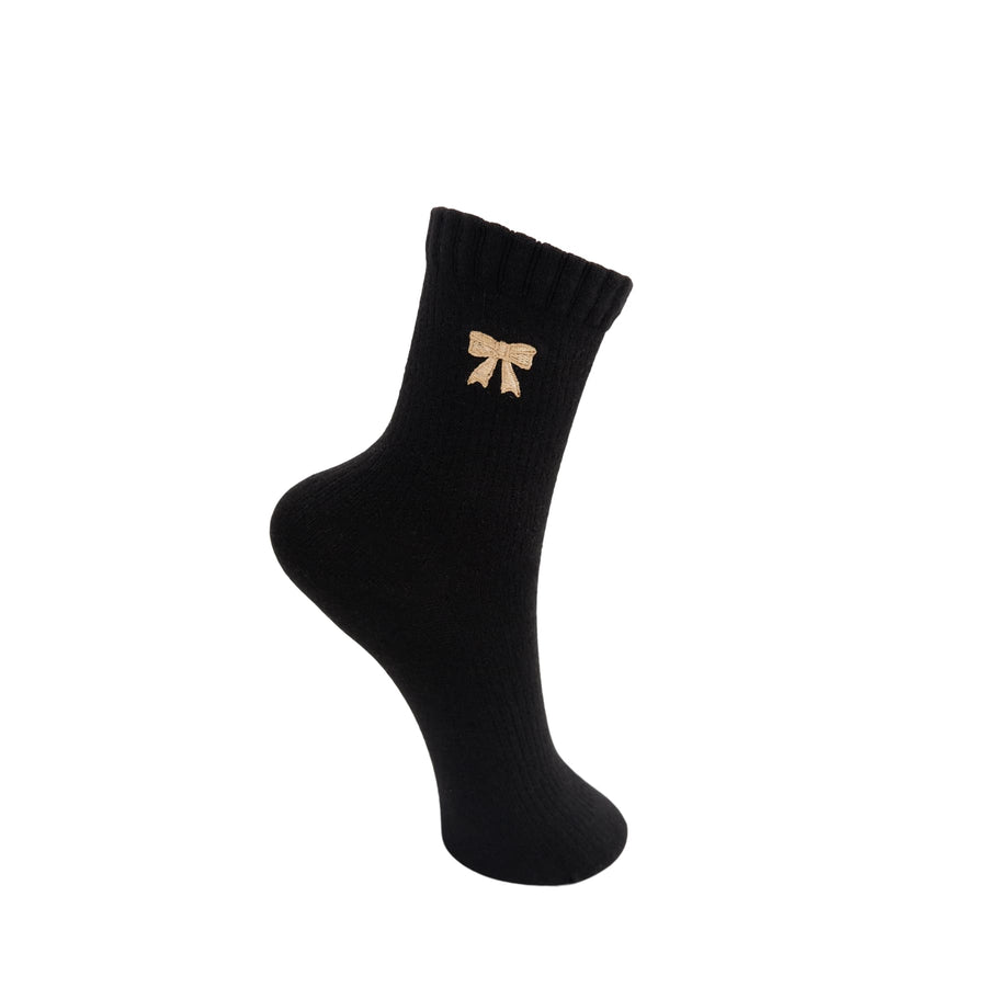 Black Colour Rasmine Sock - Black