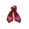 Black Colour Harlekin Mini Scarf - Wine