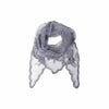 Black Colour Miriana Triangle Lace Scarf - Grey Blue