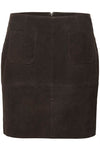 Kaffe Rachel Suede Skirt - Black Coffee