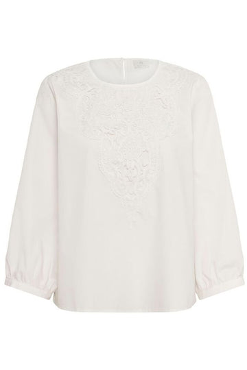 Kaffe Ava Blouse - Chalk