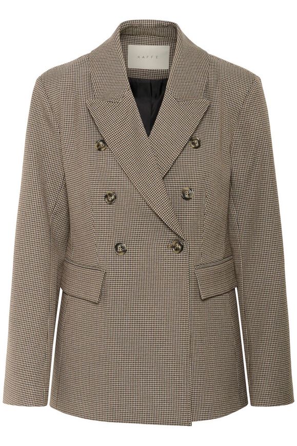 Kaffe Elyah Blazer - Beige / Black Petit Houndstoot