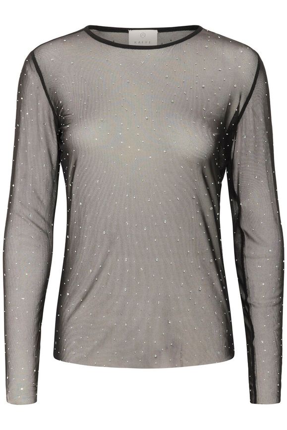 Kaffe Stinna T-shirt - Black Deep CC
