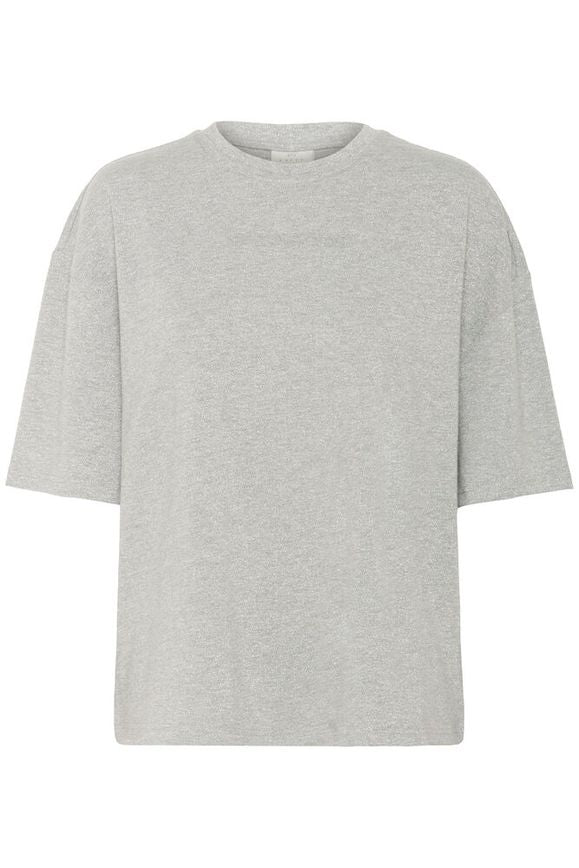 Kaffe Bianca T-shirt - Light Grey Melange