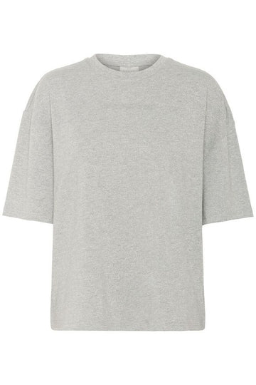 Kaffe Bianca T-shirt - Light Grey Melange