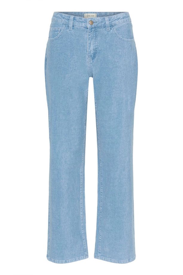 Cream Rafael Corduroy Pant - Light Blue