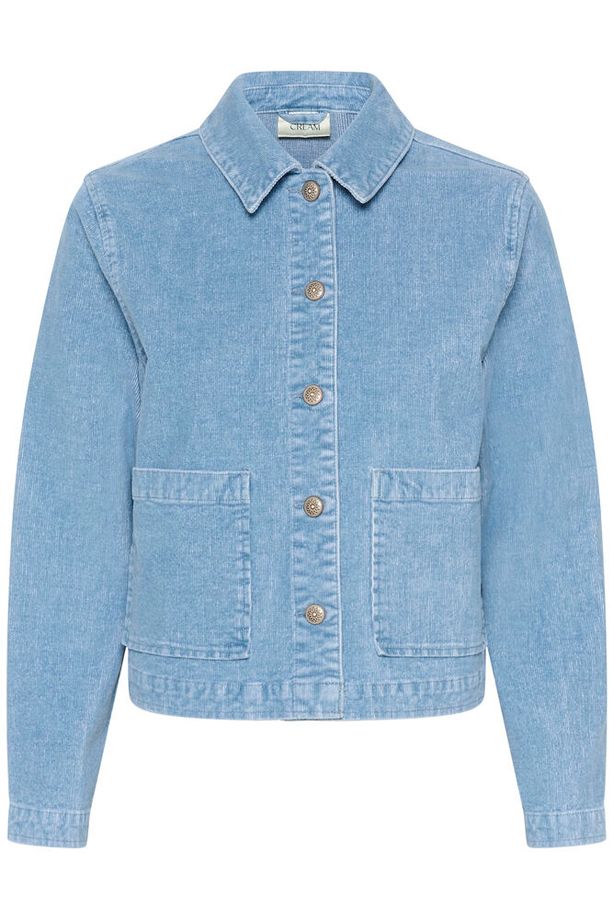 Cream Rafael Corduroy Jacket - Light Blue