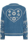 Cream Tannie Jacket - Portland Blue