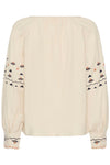 Cream Agate Blouse - Oatmeal