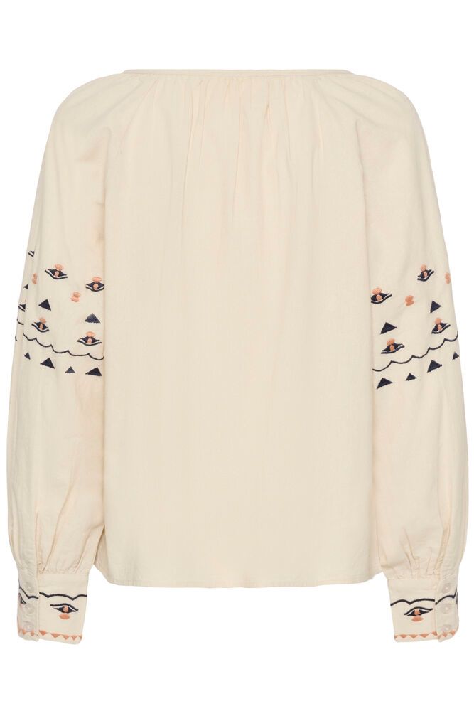 Cream Agate Blouse - Oatmeal