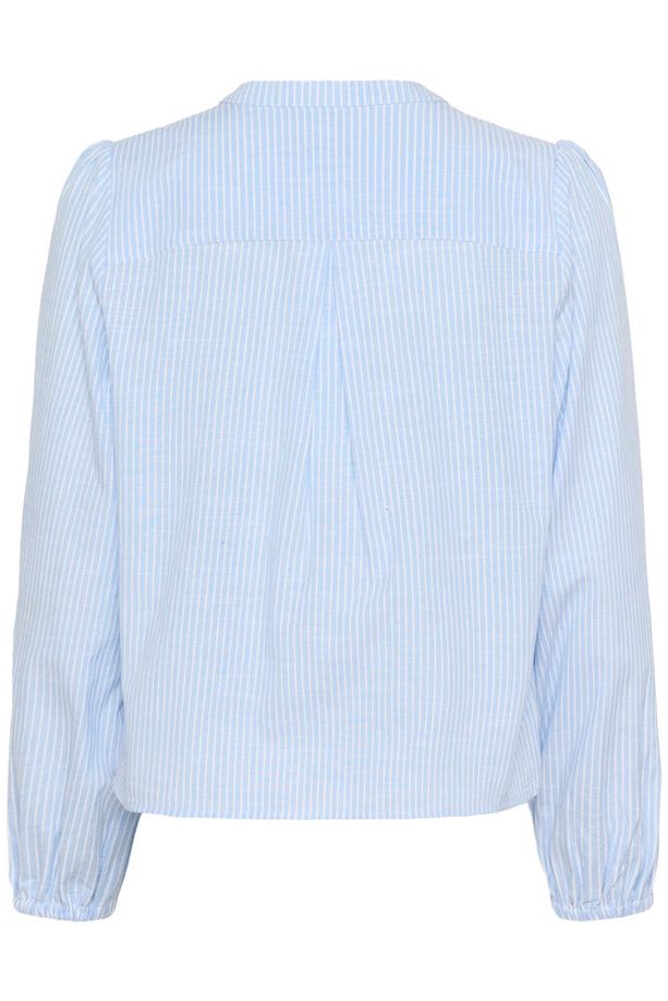 Cream Cherissa Blouse - Blue Stripe