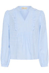 Cream Cherissa Blouse - Blue Stripe