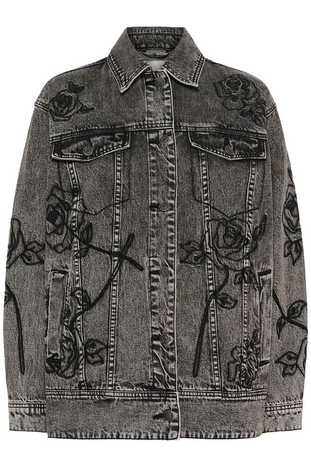 Kaffe Ross Denim Jacket - Dark Grey Washed