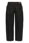 Cream Caysa Ankl Barrel Jeans - Black Washed Denim