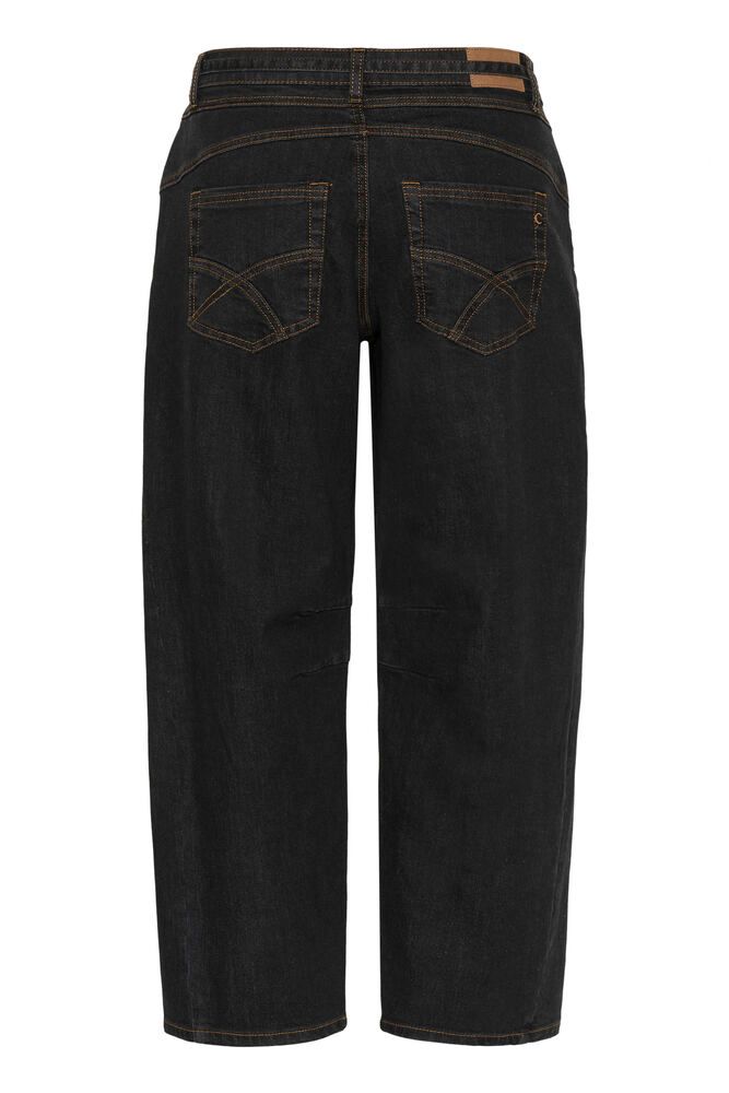 Cream Caysa Ankl Barrel Jeans - Black Washed Denim