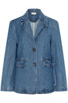 Kaffe Klara Denim Blazer - Blue Denim