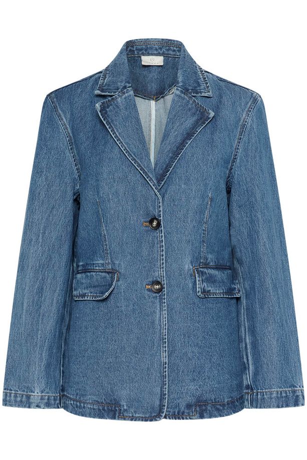 Kaffe Klara Denim Blazer - Blue Denim