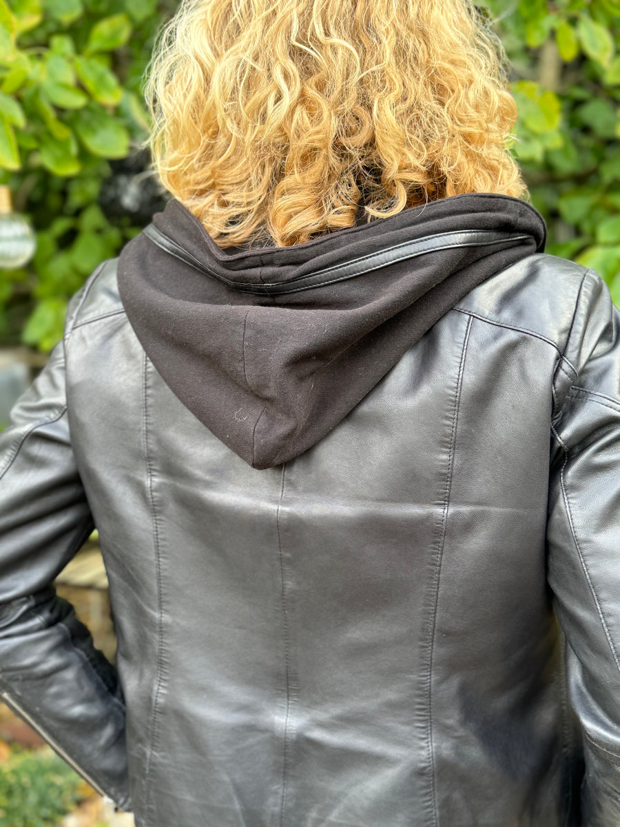 Notyz Biker Jacket with Hood | Notyz | Køb online hos Moster D – Hurtig levering