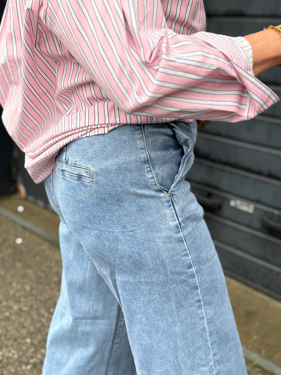 Cream Visti Pant - Miami Light Blue Denim | Cream | Køb online hos Moster D – Hurtig levering