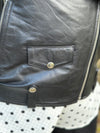 Notyz Overzied Biker Jacket - Black w. Silver | Notyz | Køb online hos Moster D – Hurtig levering