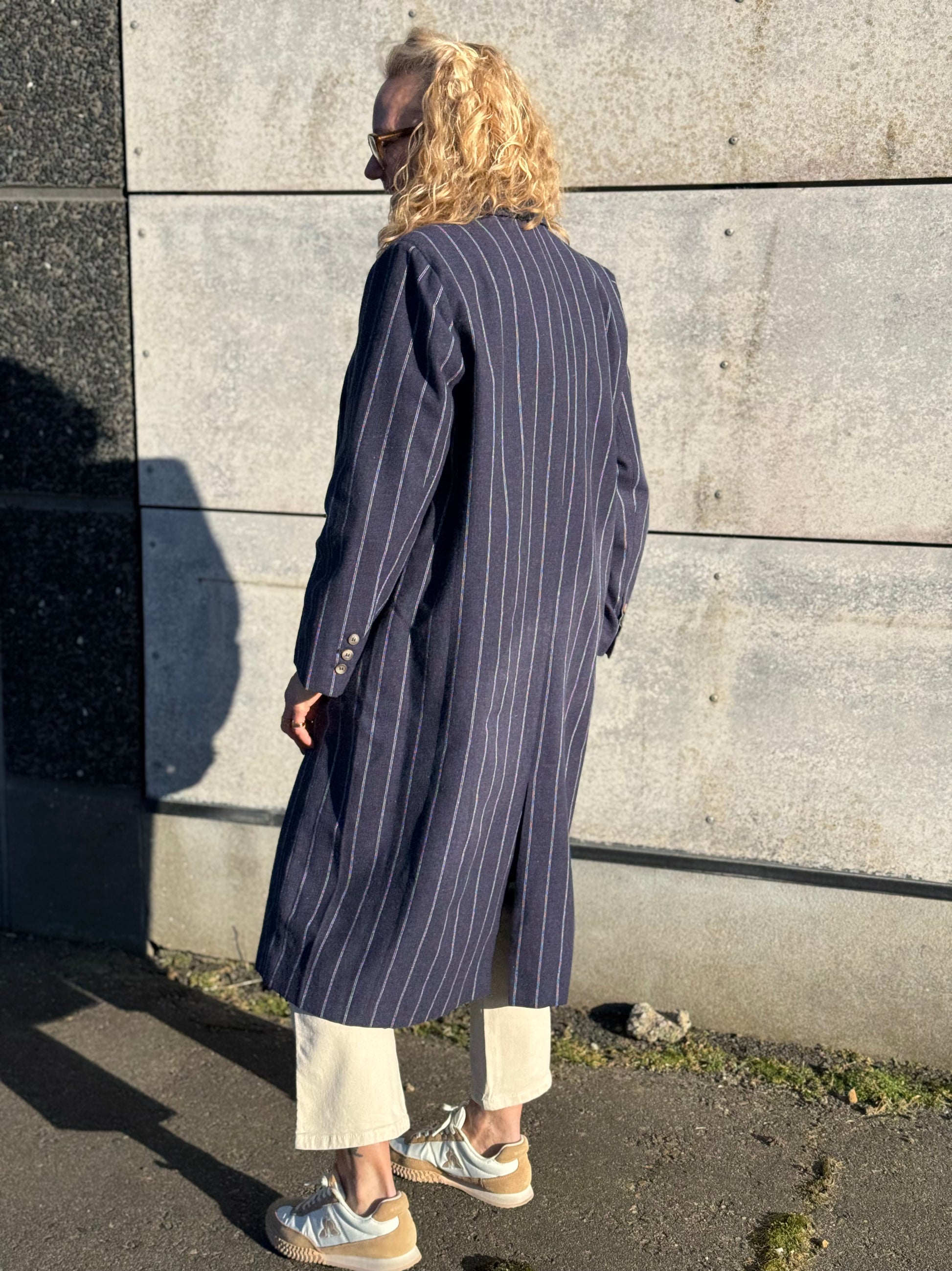 Isay Pearl Coat - Denimblue Stripe | Isay | Køb online hos Moster D – Hurtig levering