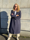 Isay Pearl Coat - Denimblue Stripe | Isay | Køb online hos Moster D – Hurtig levering