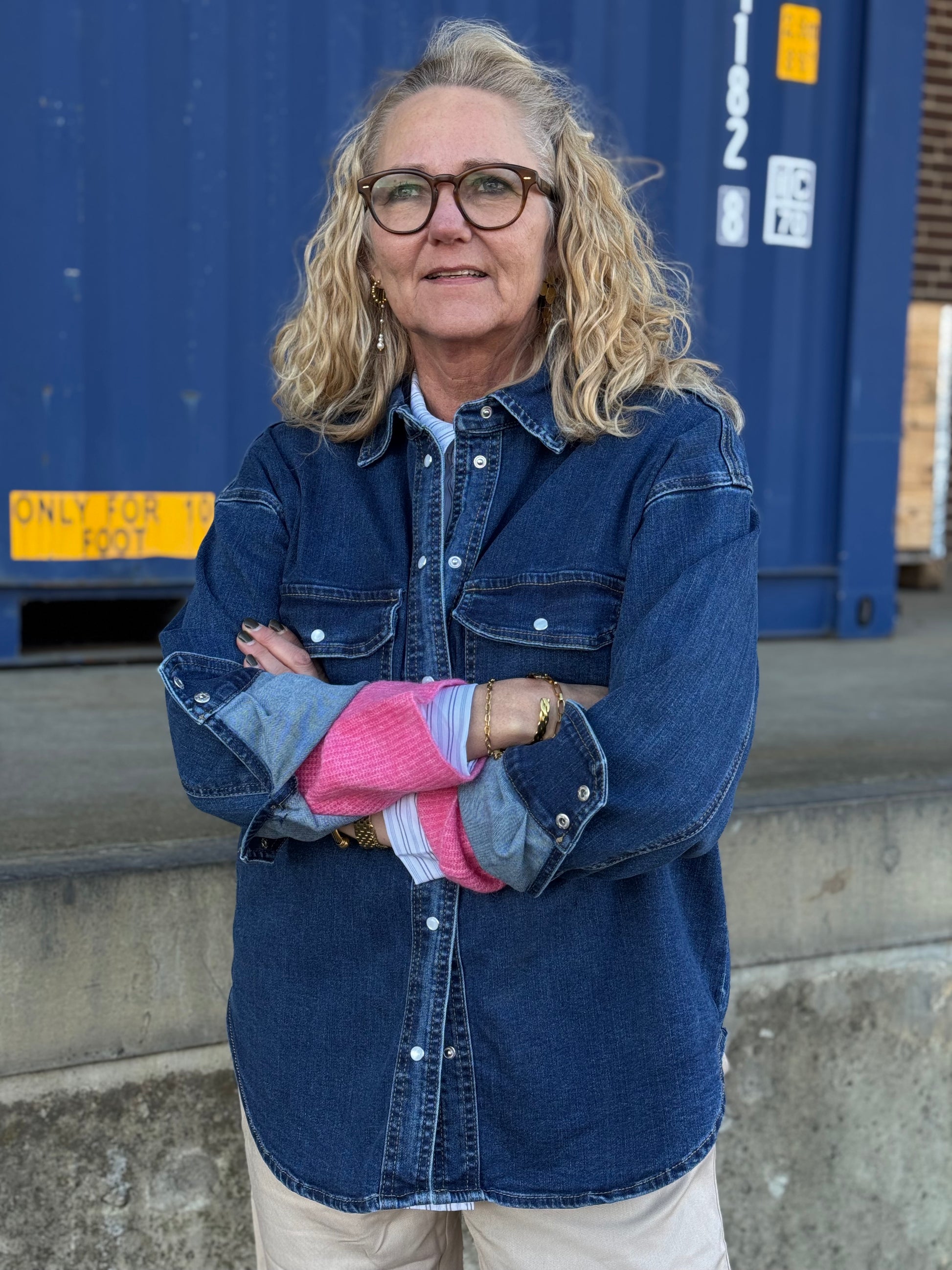 Kaffe Sinem Denim Shirt | Kaffe | Køb online hos Moster D – Hurtig levering